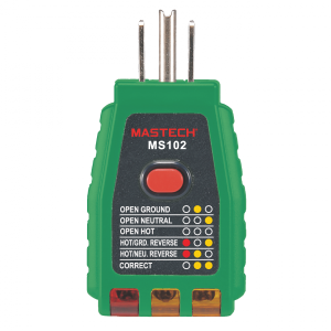 MS102 3 Wire GFGI Outlet Tester