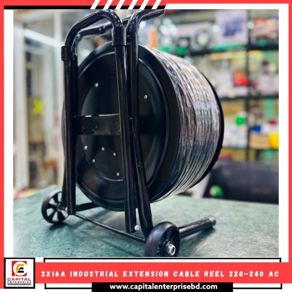 Extension Cable Reel 50Meter with 4 fixed Socket Power Cable Extension cord Reel Drum