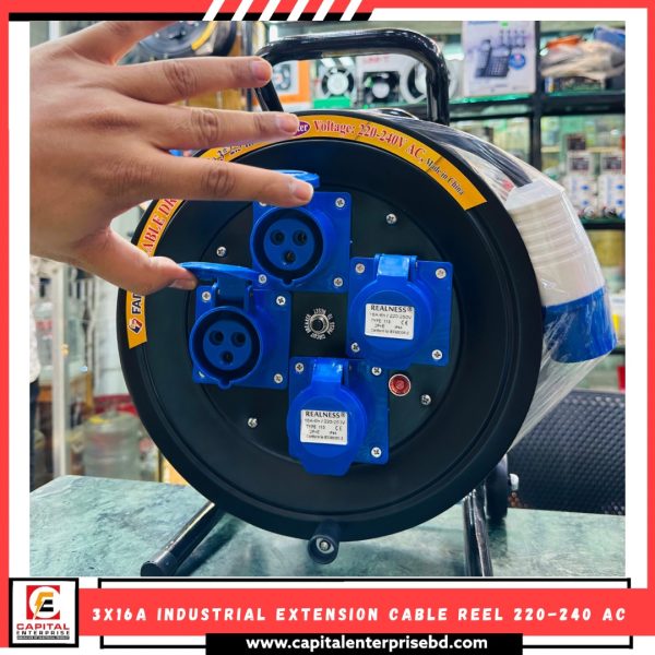 Extension cable reel Industrial Socket 3x16A FARNK www.capitalenterprisebd.com